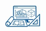Architectural Design Blueprint Icon 150x100 1