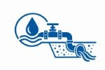 Blue Water Supply and Drainage Icon 150x100 1